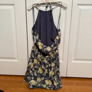 Abercrombie & Fitch Lemon Printed Cut Out Halter Dress thumbnail 4