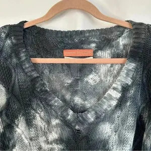Anthropologie Pilcro Joni Tie Dye Cable Knit Hi Low Sweater‎ Womens Size Small thumbnail 8