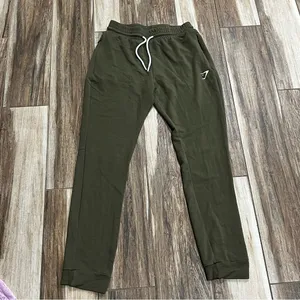 Gymshark olive green sweatpants thumbnail 2