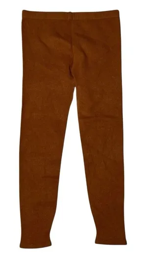 Women's‎ Knit Legging Pull On Tan Rust Brown Sweater Warm Cropped Mid-Rise thumbnail 1
