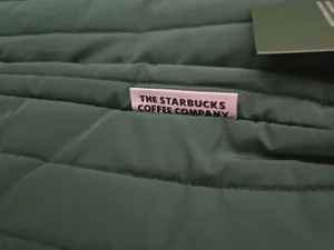 Starbucks Online Exclusive Quilted Green Carryall Tote thumbnail 6