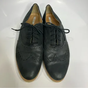 Geox‎ Respira dark navy blue oxford derby wingtip shoes women’s size 41 leather thumbnail 2