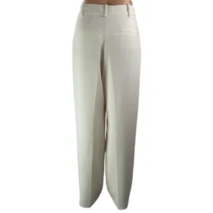 Aritzia Wilfred The Effortless White Pleated Wide Leg Trouser Dress Pants Size S thumbnail 3