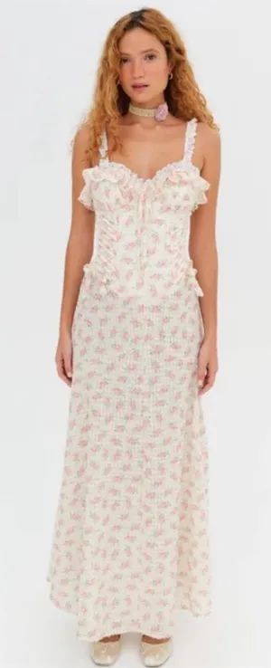 For Love & Lemons Amelia Maxi Dress Small S thumbnail 1