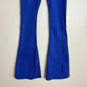 Free people we the‎ free penny flare elastic waist jeans size 2 thumbnail 3