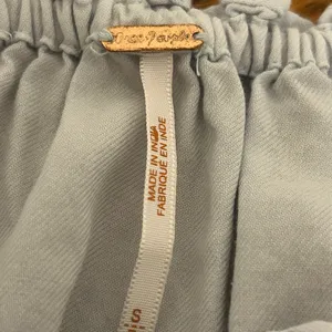 Free People Embroidered Off Shoulder Mini Dress Blue Orange Size S thumbnail 11