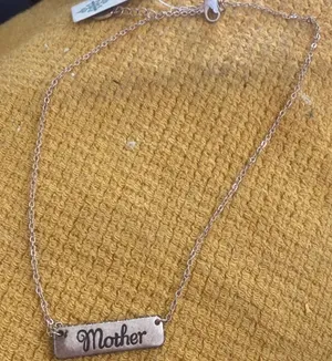 Gold 'Mother' Necklace thumbnail 1