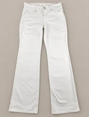 Lilly Pulitzer Babe Boot Cut Jeans Womens 12 White Stretch Denim Pants RN 88189 thumbnail 1