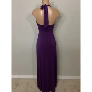 New. SKY purple halter embellished maxi dress. Small. Retails $259 thumbnail 4