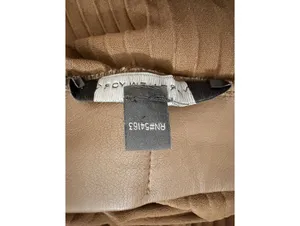 Marc New York Size M Brown Pleated Faux Leather Midi Skirt thumbnail 10