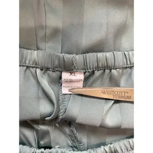 Danskin Blue Silky Stripe Tank Top Short Pajama Sleep Set Size XL thumbnail 10