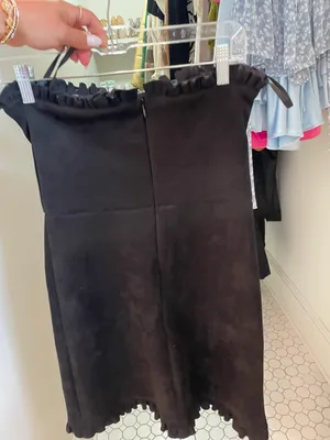 She + Sky Suede Black Dress thumbnail 8