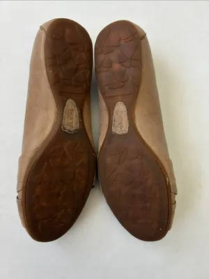 Born Tan Knotted Leather Ballet Flats Size 7 thumbnail 9