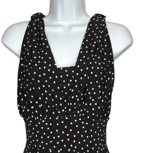 White House Black Market Convertible‎ Dress Women 0 Black Polka Dot Genius Retro thumbnail 14