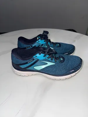 Brooks Teal and Navy Women's Running Shoes thumbnail 3