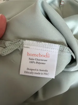 Homebodii Jasmine Slip Sage Size Small Luxury Minimalist Satin thumbnail 5