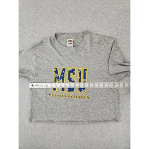 Vintage Morehead‎ State Logo T-shirt Cut Cropped Flowers Women's Size Medium thumbnail 6