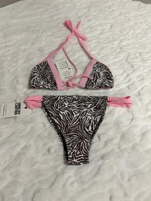 Kins By Carter Safari Barbie 2 Piece Swimsuit Set Size M. thumbnail 4