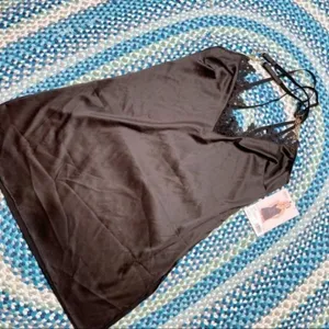 Nordstrom Black Satin‎ Chemise thumbnail 4