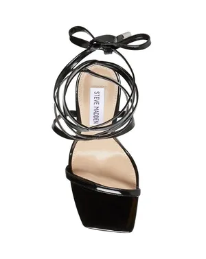 Steve Madden Black Patent Uplift Lace Up Heels thumbnail 10