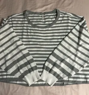Daily Practice by Anthropologie Long-Sleeve Striped Sweater Size 3X thumbnail 1