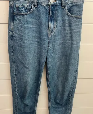 American Eagle‎ Women's Mom Jeans Size 4 Blue High Rise Relaxed Fit thumbnail 1