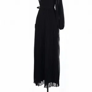 Lulus Divine Charm Black Pleated One-Shoulder Maxi Dress Small Evening Formal thumbnail 4