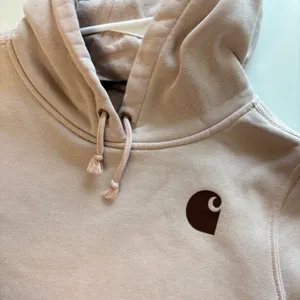 Carhartt Logo Graphic Hoodie Womens Medium Mauve Relaxed Fit 102791 P01 thumbnail 2