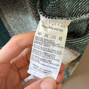 Plaid Flannel Shacket Green Size M thumbnail 4