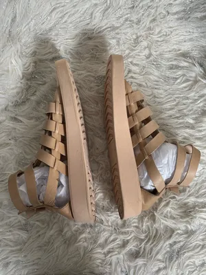 Pilcro Women’s Tan Woven Gladiator Sport Leather Sandals Size 38 thumbnail 9