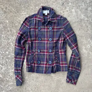 Aeropostale S Plaid Peacoat jacket fall staple thumbnail 2