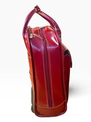 McKlein La Grange Detachable Wheeled Briefcase Carry On Luggage Red thumbnail 7