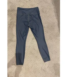 Athleta High Rise Shine Leggings Steel Blue Compression Yoga Workout Pants,M thumbnail 8