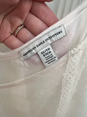 American Eagle Outfitters Cream Lace Ruffle Cami thumbnail 2