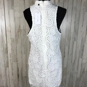 Lovers + Friends Casper White Eyelet Dress Mini L v6x thumbnail 7