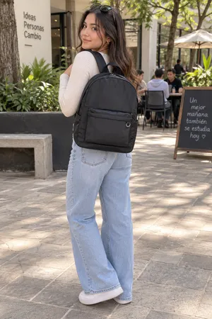 Wild Fable™ Nylon Collegiate Dome Backpack – Black thumbnail 3