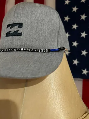Hello Darlin Hat chain handmade brand new Gray thumbnail 4