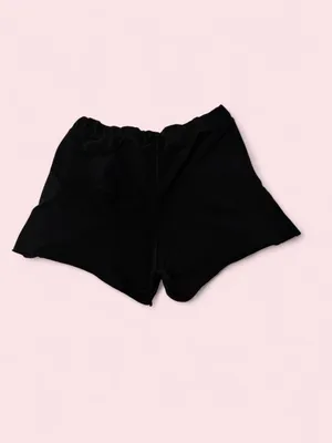 Puma Black Athletic cotton Drawstring Shorts with Logo thumbnail 2