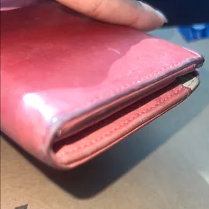 Designer Miu Miu Coral Pink Leather Wallet thumbnail 12