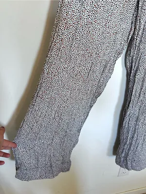 AFRM Lightweight Animal Leopard Print High Rise Pants Size Small thumbnail 4