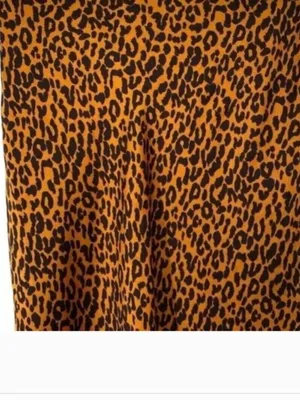 Hyped Unicorn Leopard Animal Print Satin Midi Skirt thumbnail 3