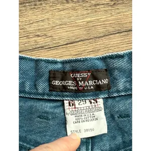 EUC Womens GUESS by Georges Marciano USA Made‎ cotton high rise jeans VTG sz 29 thumbnail 4