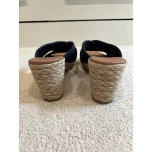 Tommy Bahama Stacey Navy Wedge Sandals Slides Espadrilles Womens Size 7.5 M thumbnail 5