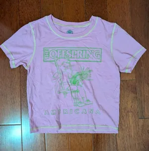 The Offspring Americana Pink Graphic Tee Contrast Stitch Small thumbnail 1