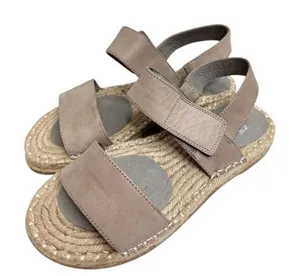 Eileen Fisher Sandals‎ Size 6 Gray Slingback Espadrille Open Toe Shoes thumbnail 1