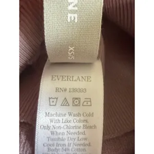 Everlane Ribbed‎ Seamless Bike Shorts High Waisted Mauve XS/S thumbnail 3