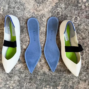 Rothy's The Point Mary Jane Love Bird Flats Cream White with Strap W7.5 thumbnail 5