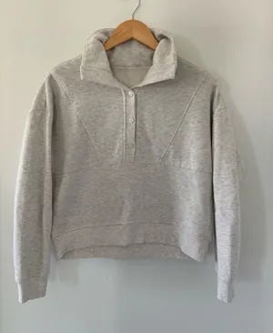 RBX Gray Quarter Button Up Sweatshirt thumbnail 1