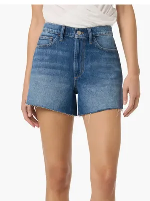 NWT $170 Joe's Raw Hem High Waist Relaxed Denim Shorts 30, DIXIE thumbnail 2