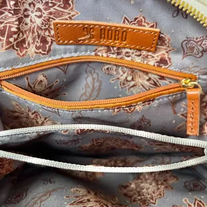 HOBO Nash Tassel Oyster White Leather Zip-Around Crossbody Bag thumbnail 6